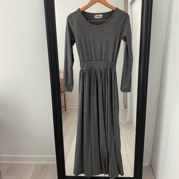 Long sleeves maxi dress - Picture 5 of 9